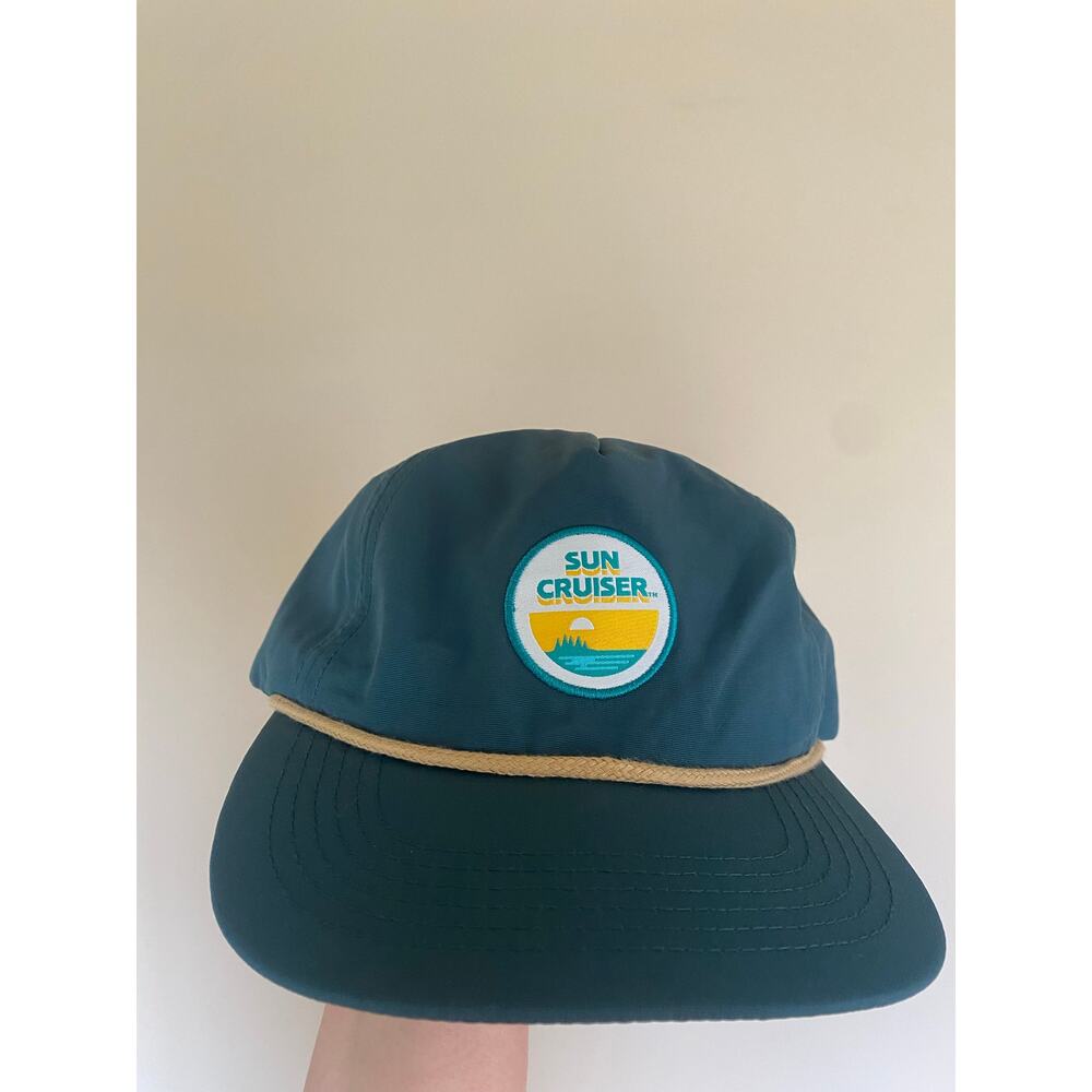 SUN CRUISER hat nylon A frame snapback rope hat sun tree sky patch cap
